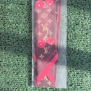 Louis Vuitton Brown and Red Cherry Headband